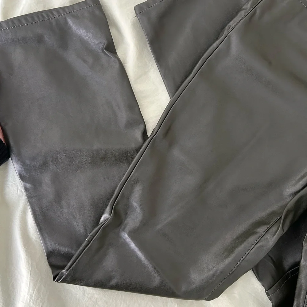 GAP Dark Olive Leather Pants